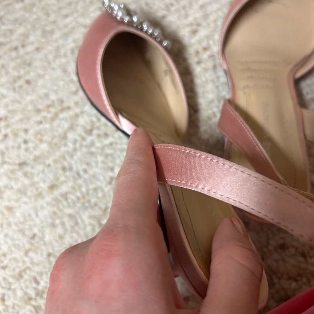 Adrienne Vittadini Pink Embellished Heels - Picture 7 of 8